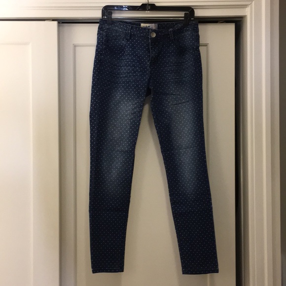 Jolt Polka Dot Skinny Jeans - Picture 1 of 4